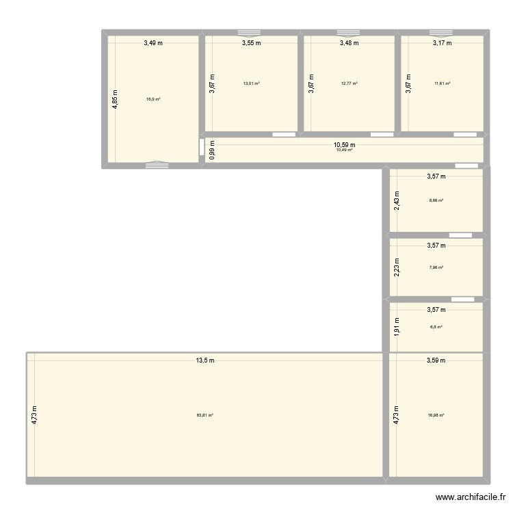 RDH. Plan de 0 pièce et 0 m2