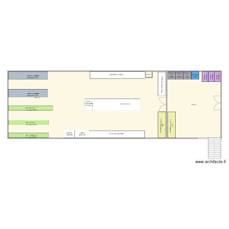 atelier multimedia v2. Plan de 3 pièces et 226 m2
