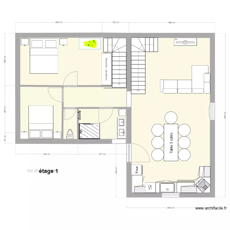 gite rosey version 2. Plan de 