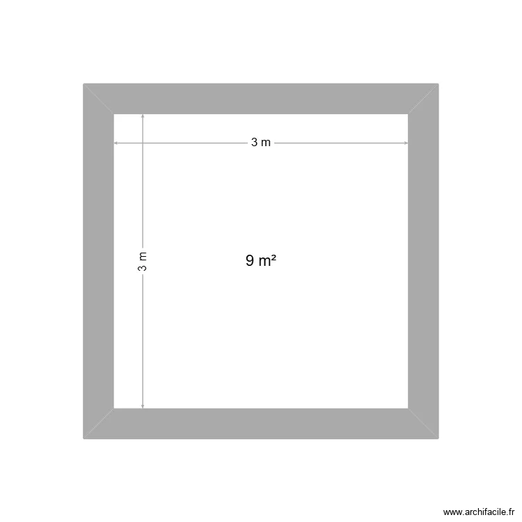 TRANO. Plan de 1  et 9 m²