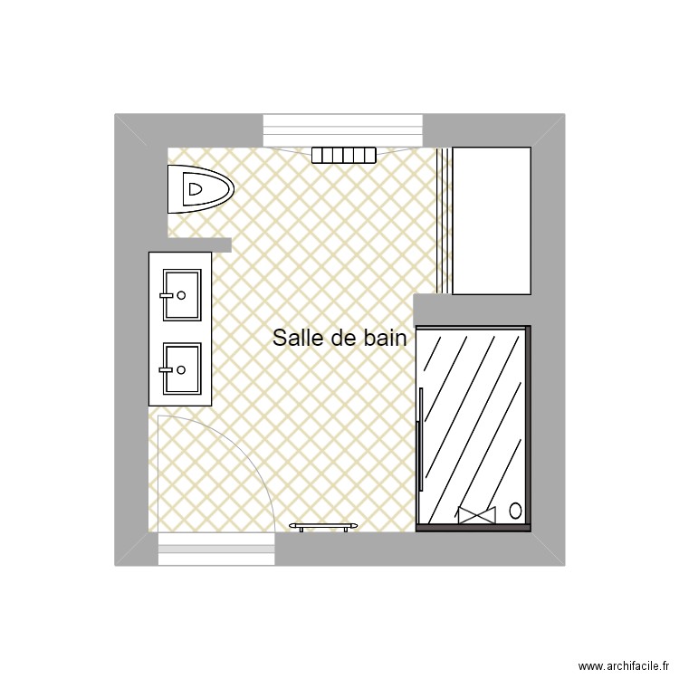 Leclercq sdb. Plan de 0 pièce et 0 m2