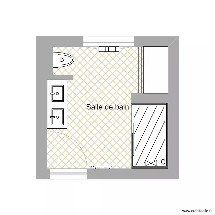 Leclercq sdb. Plan de 