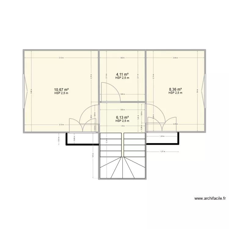 monnier. Plan de 4  et 29 m²