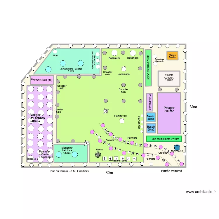 Paln Terrain. Plan de 