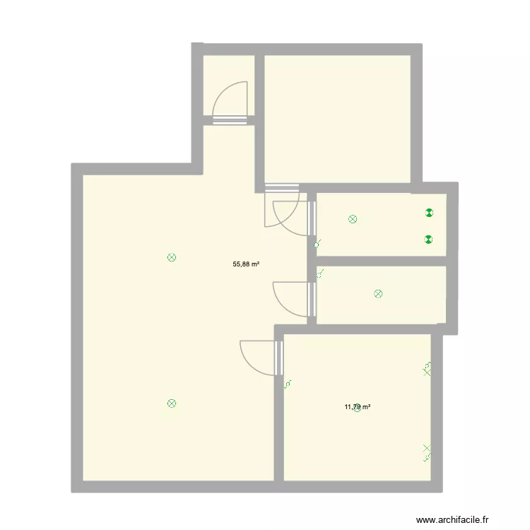 Saint just. Plan de 2 et 68 m² Saint just. Plan de 2 et 68 m²