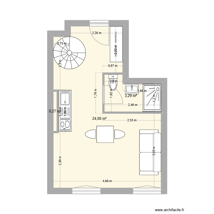 6 HOTEL DE VILLE. Plan de 0 pièce et 0 m2