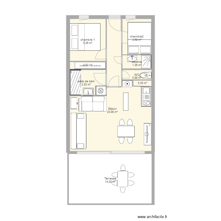 cap esterel 3308 2024 meublé. Plan de 0 pièce et 0 m2
