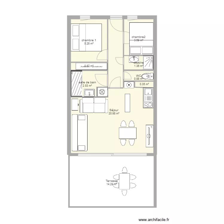 cap esterel 3308 2024 meubl&eacute;. Plan de 