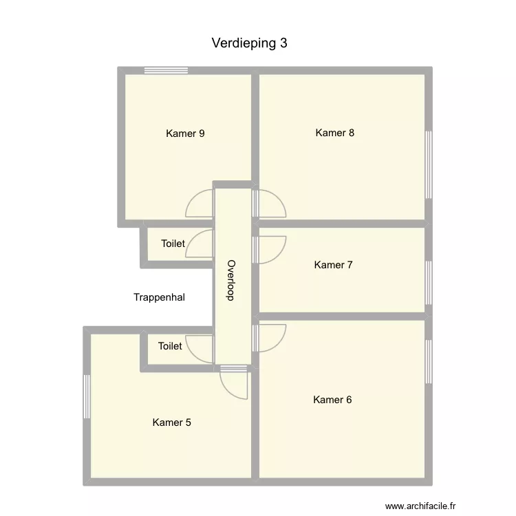 Au blason verd. 3. Plan de 8  et 96 m²