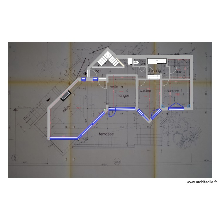 Plan haut cot&eacute; vide. Plan de 0 pièce et 0 m2