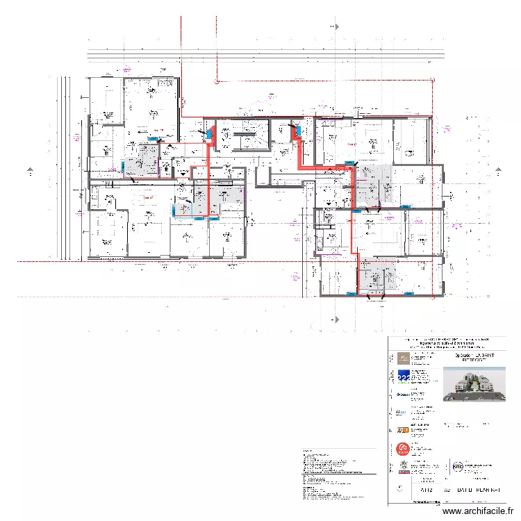 Plan d'implantation BAT B R+1 Modif. Plan de 
