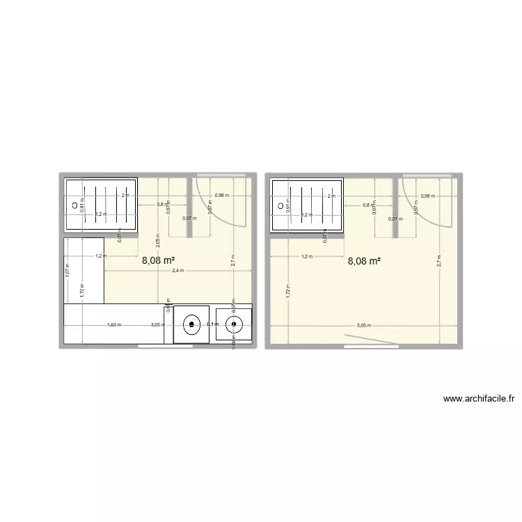 SDE. Plan de 2 pièces et 16 m² SDE. Plan de 2 pièces et 16 m²