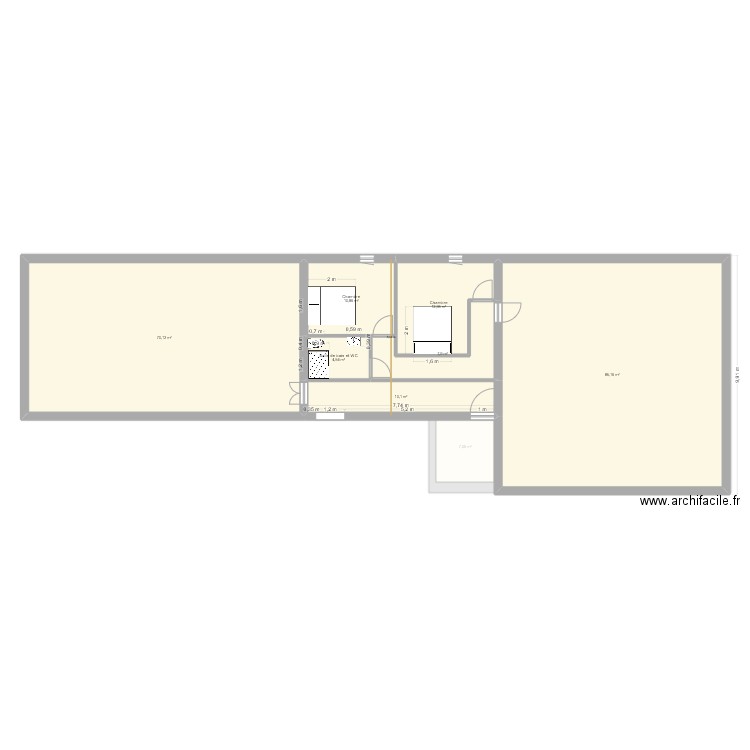 +etage1. Plan de 26 pièces et 389 m2
