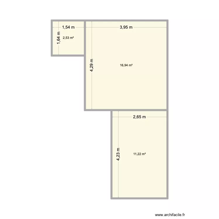 PLAN COULOIR/SALON/SEJOUR. Plan de 3  et 31 m²