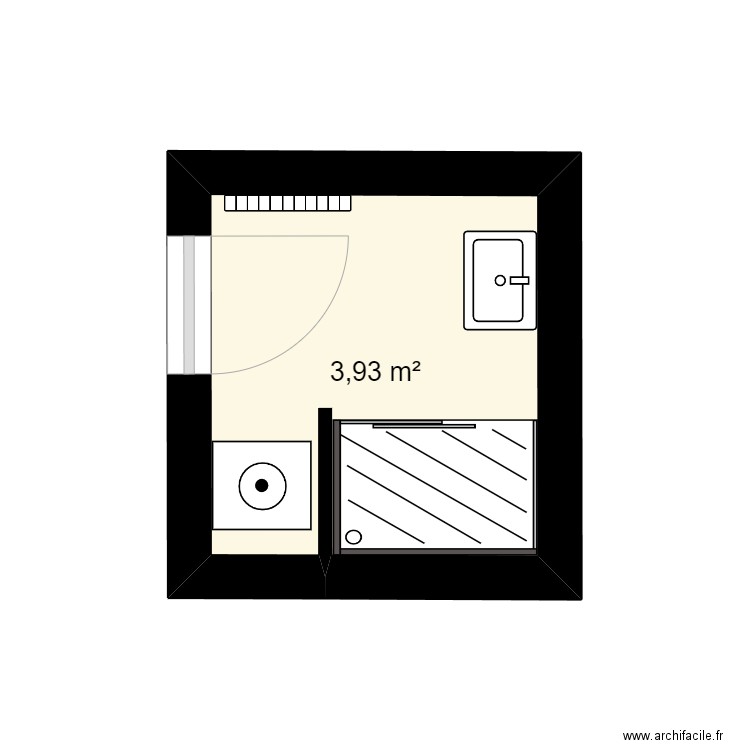Glaignes Salle de bain bas. Plan de 0 pièce et 0 m2