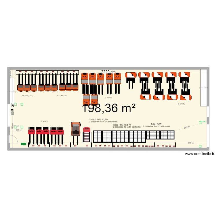 SDC STEF Fauverney 21. Plan de 1 pièce et 198 m2