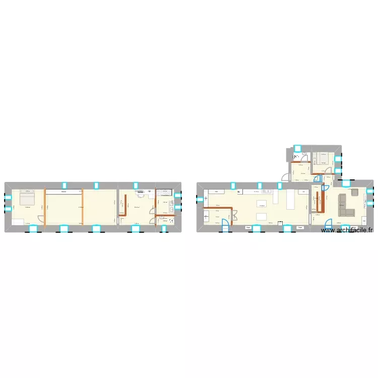 les touches2. Plan de 11 Pièces et 200 m² les touches2. Plan de 11 Pièces et 200 m²