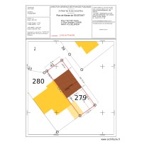 PLAN MASSE EXISTANT (toiture)