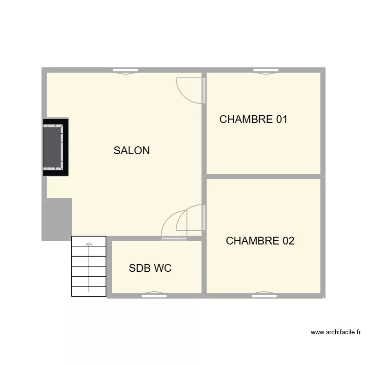 tanguy ETAGE gallargues. Plan de 6  et 30 m²