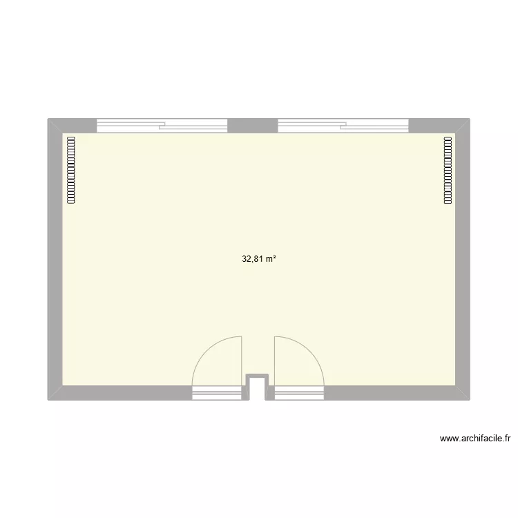 salle des jeunes. Plan de 