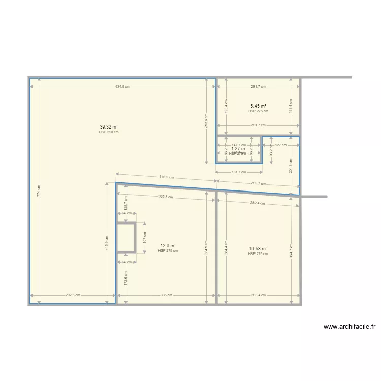 FONCIA VOCHAVE RDC. Plan de 6  et 70 m²