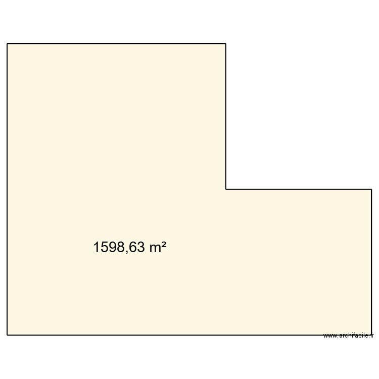 Labyrinthe. Plan de 1 pièce et 1599 m2