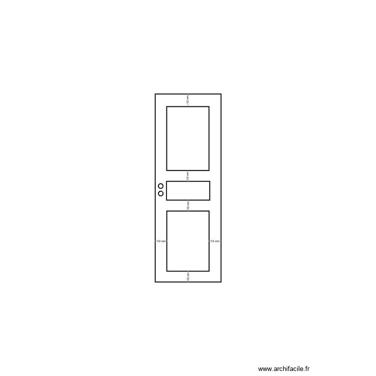 porte. Plan de porte. Plan de