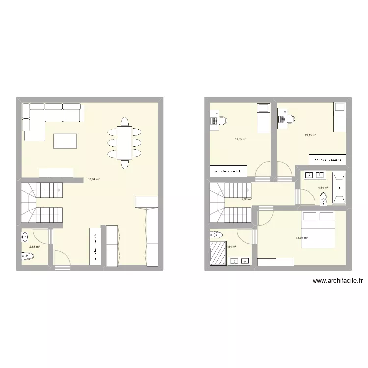 maison1. Plan de 