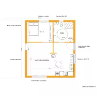 maison toit plat 50 m2 sans implantation poteaux/pieux