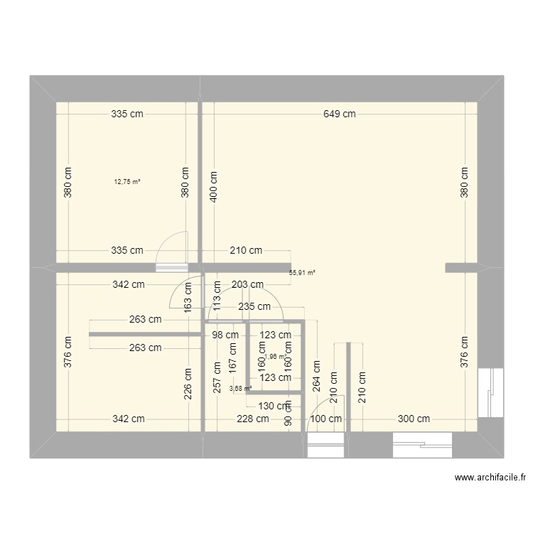 rdc maison. Plan de 0 pièce et 0 m2