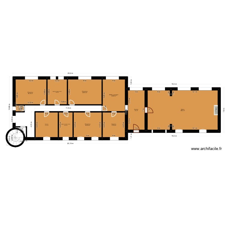rdc bis ok impression. Plan de 0 pièce et 0 m2