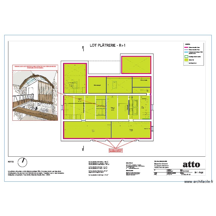 ARTHORAN ETAGE1. Plan de 0 pièce et 0 m2