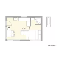 CABANE POL option SALLE DE BAIN TOUTE CARELEE