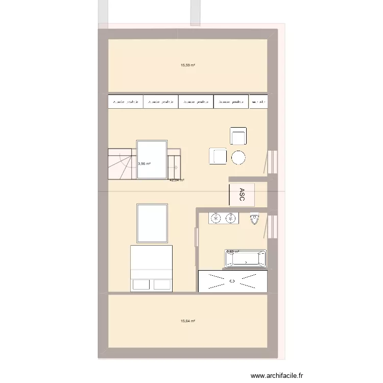 Useldange2. Plan de 13 pièces et 263 m²