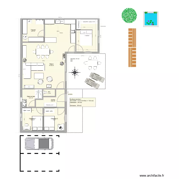 MaisonPrudassat_VF. Plan de 8  et 94 m²