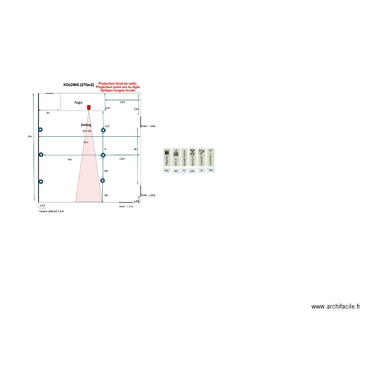projection Yotel. Plan de 0 pièce et 0 m2
