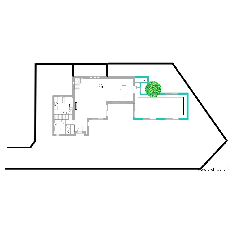 Saint Gratien BROM rez de chaussée variante 6. Plan de 0 pièce et 0 m2