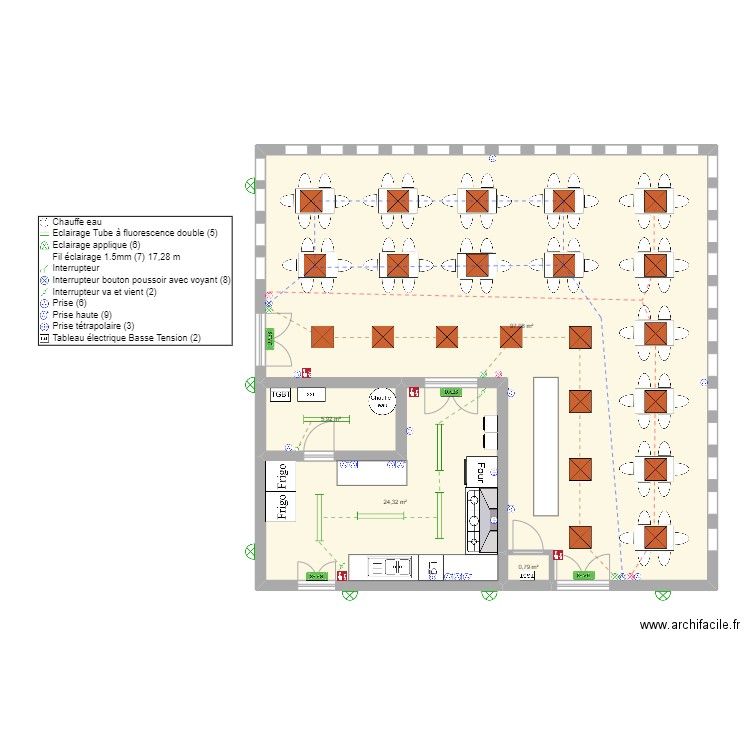bp elec 2 exam. Plan de 0 pièce et 0 m2