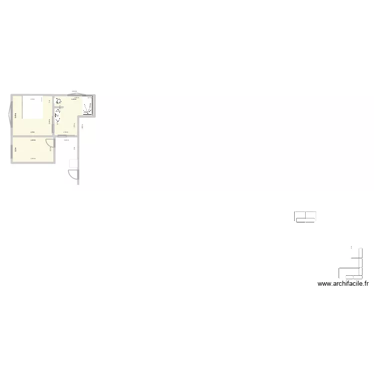 salle de bain_23.01.26_v7 avec douche 170 et portes coulissantes. Plan de 2  et 29 m²