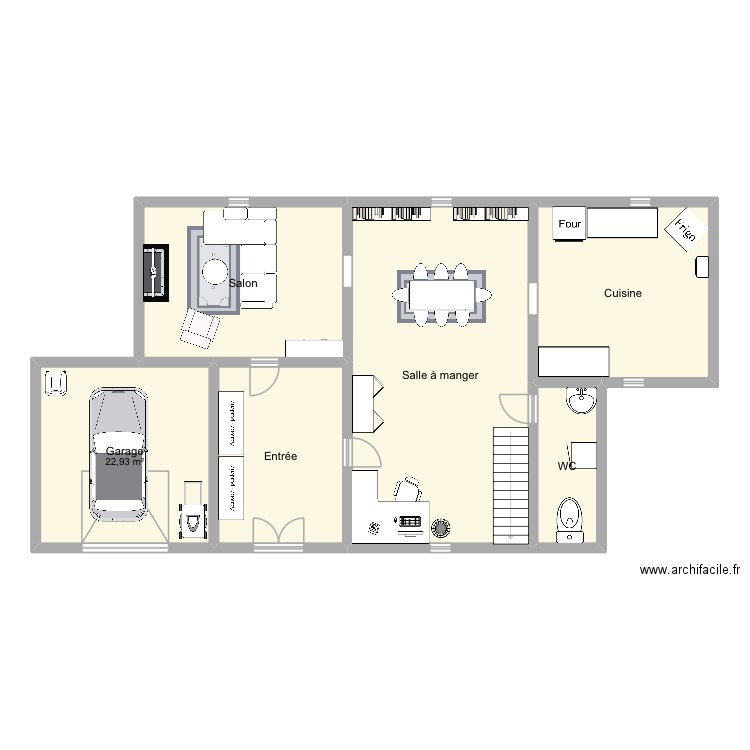 Test. Plan de 6 pièces et 138 m2