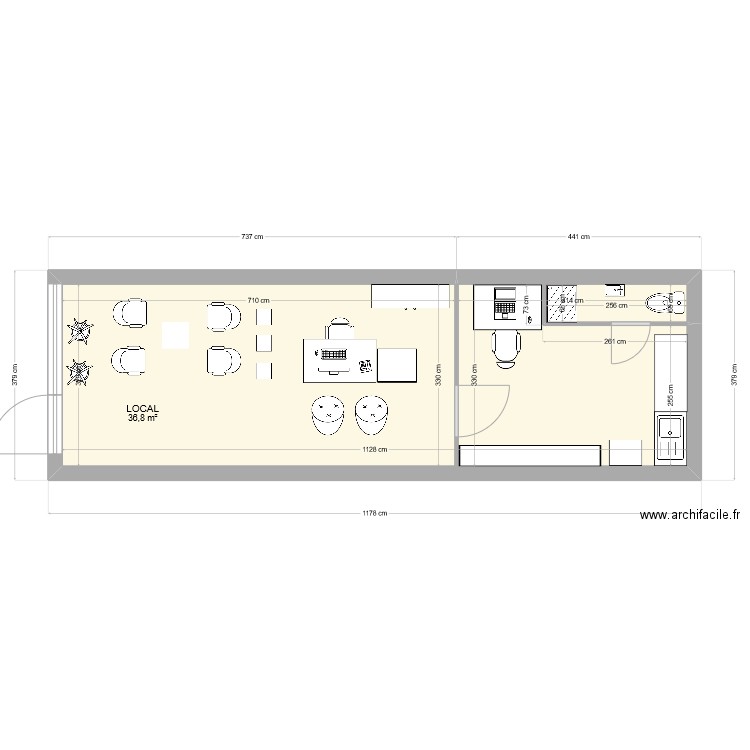 PESSAC. Plan de 0 pièce et 0 m2