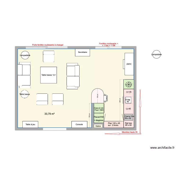 Cuisine arclinea LL sous plan 2. Plan de 