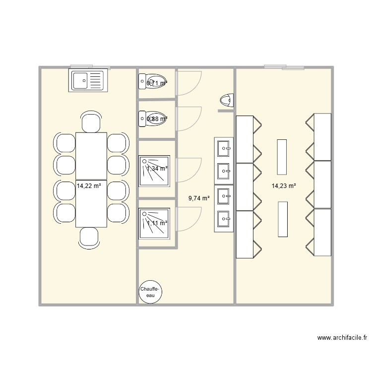 KILOUTOU CHANTIER RUMILLY - 74150. Plan de 7 pièces et 42 m2