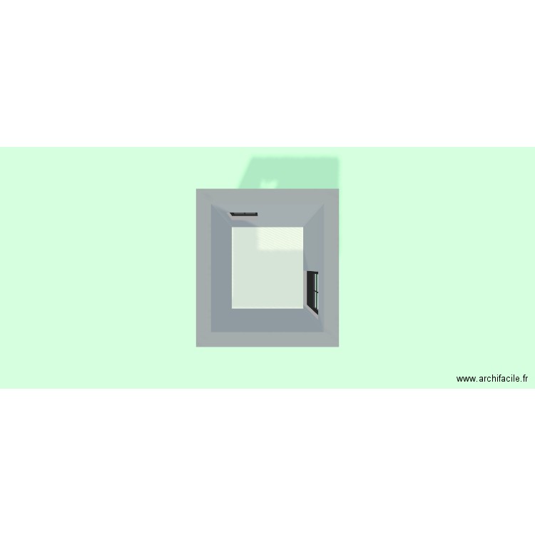 sdb. Plan de 1 pièce et 4 m2