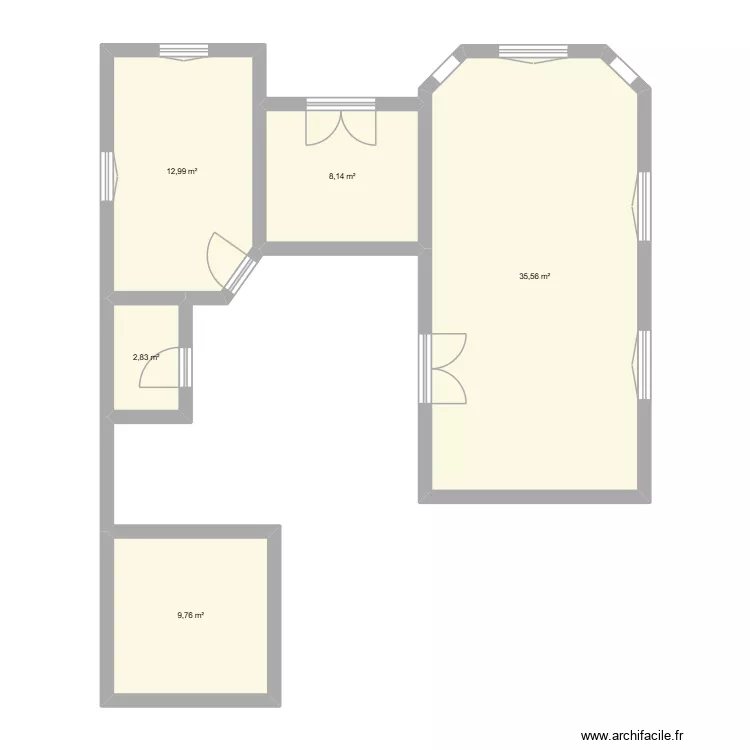 pleaux. Plan de 5 et 69 m² pleaux. Plan de 5 et 69 m²