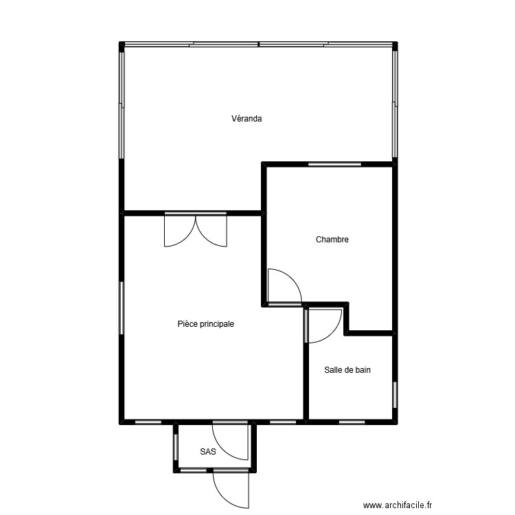 Minzikian. Plan de 8 pièces et 78 m2