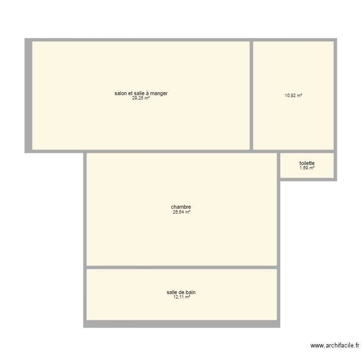 appartemnt . Plan de 0 pièce et 0 m2