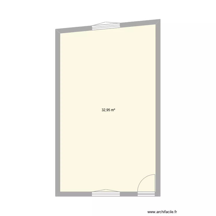 Pièce principale. Plan de 1 et 33 m² Pièce principale. Plan de 1 et 33 m²