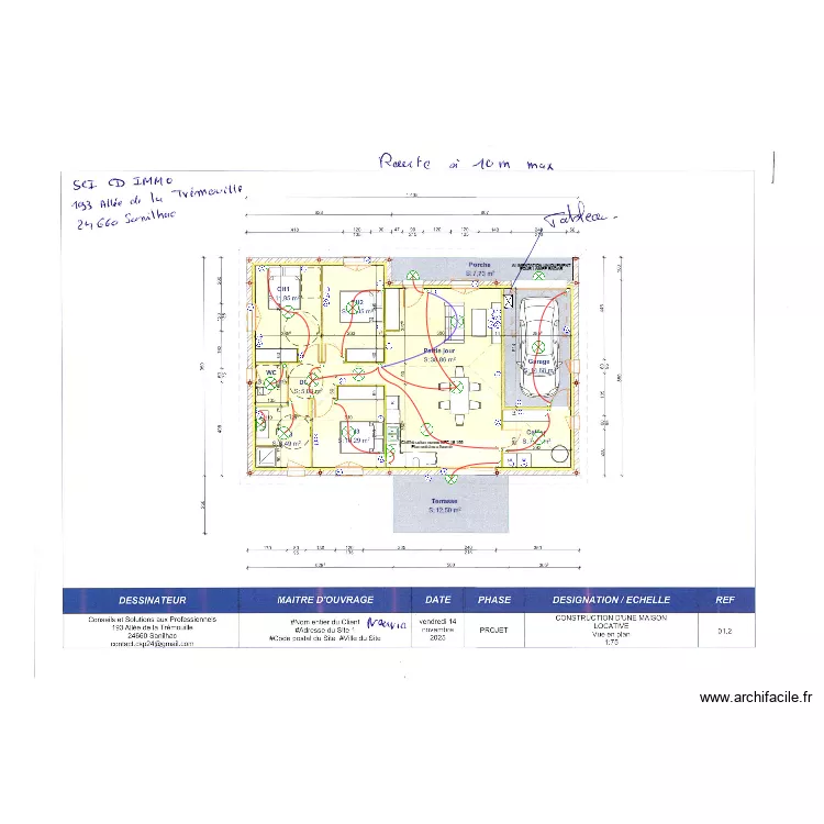 SCI CD IMMO. Plan de 