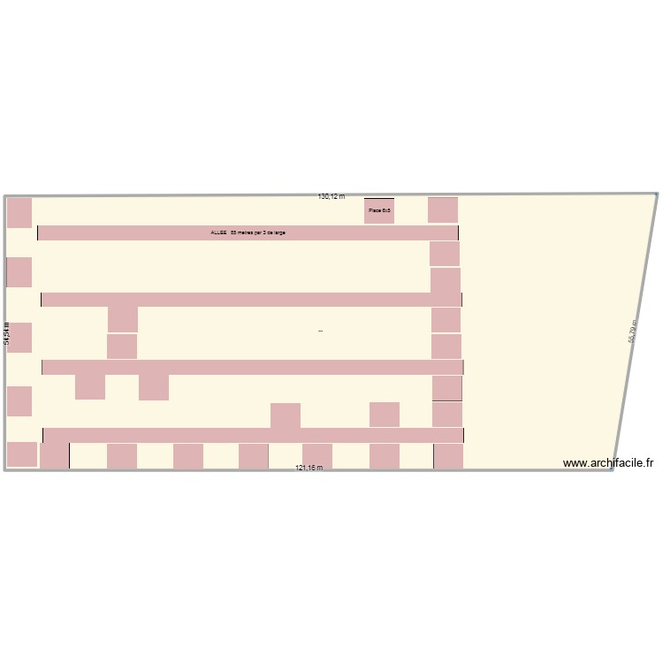 marche. Plan de 0 pièce et 0 m2